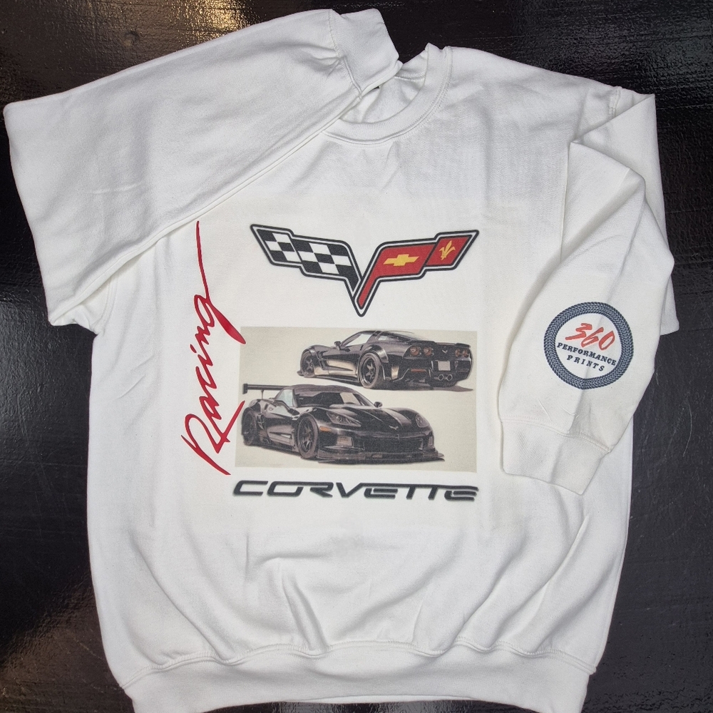 White Corvette Racing Sweatshirt - Picture 3 of 4